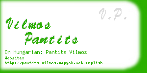 vilmos pantits business card